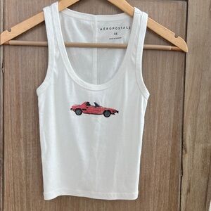 💚💚Buy 3 for $15💚💚 Aeropostale Women Teen White Tank Top